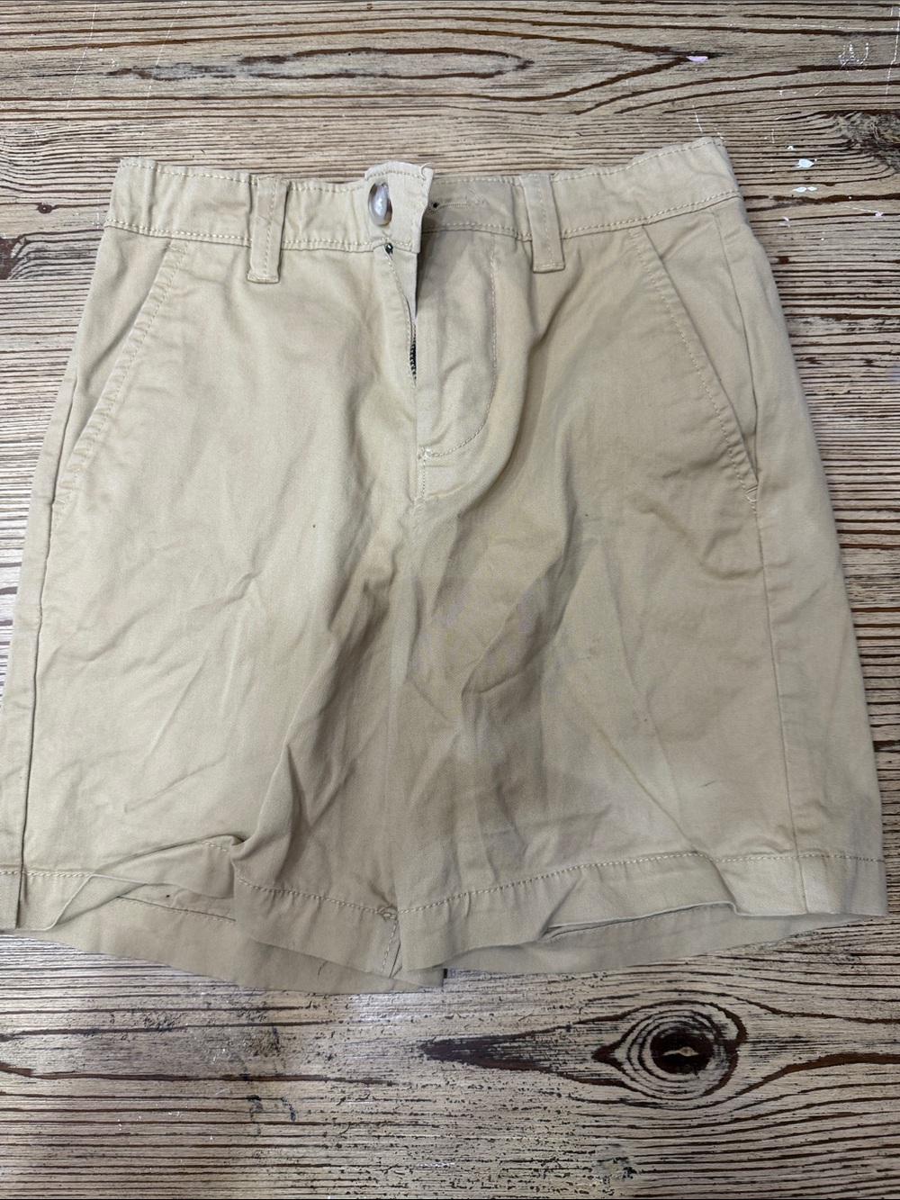 crown & ivy Beige Cotton Boys Casual Shorts